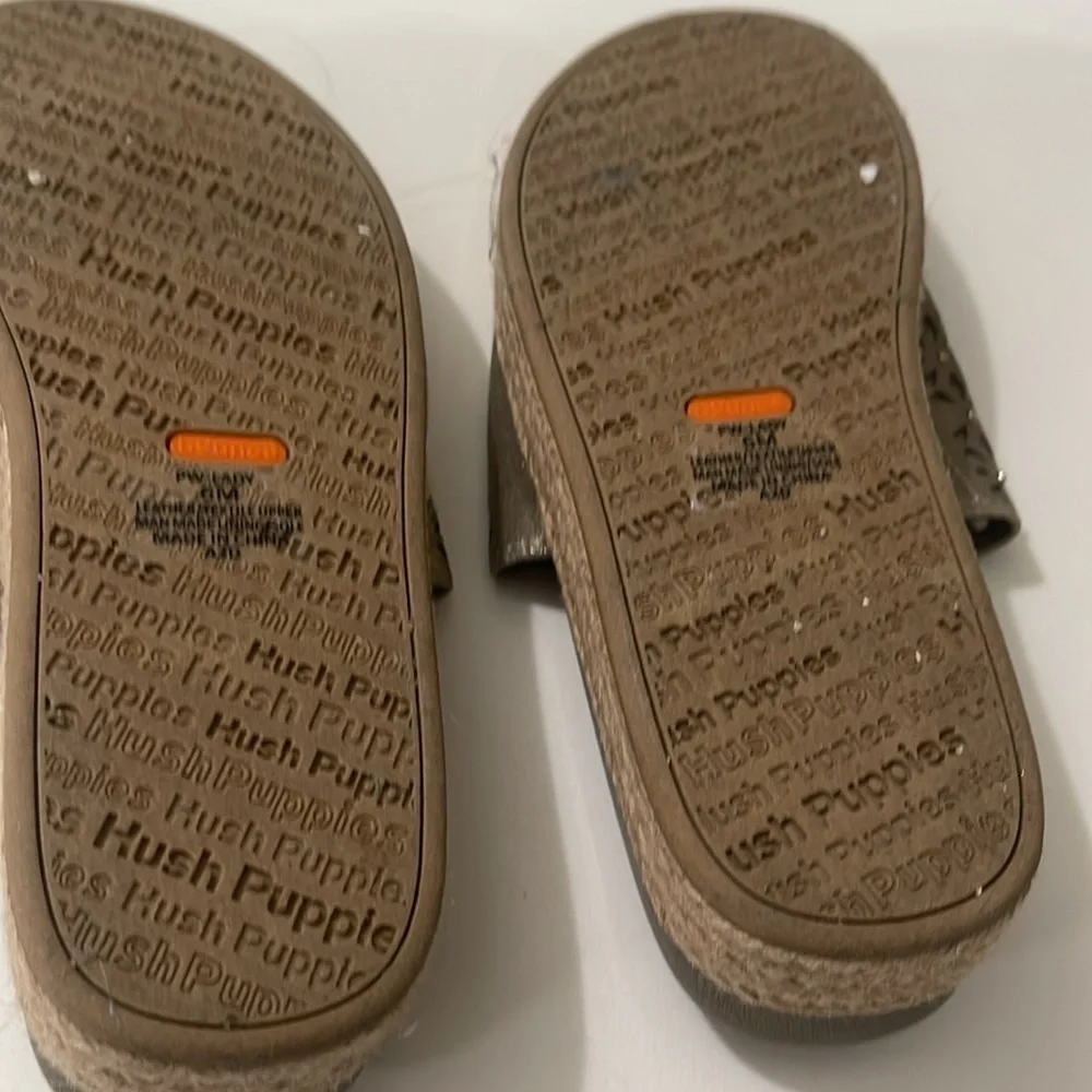Hush Puppies perforated leather